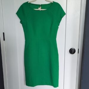 J. Crew Vibrant Green Knee Length Dress